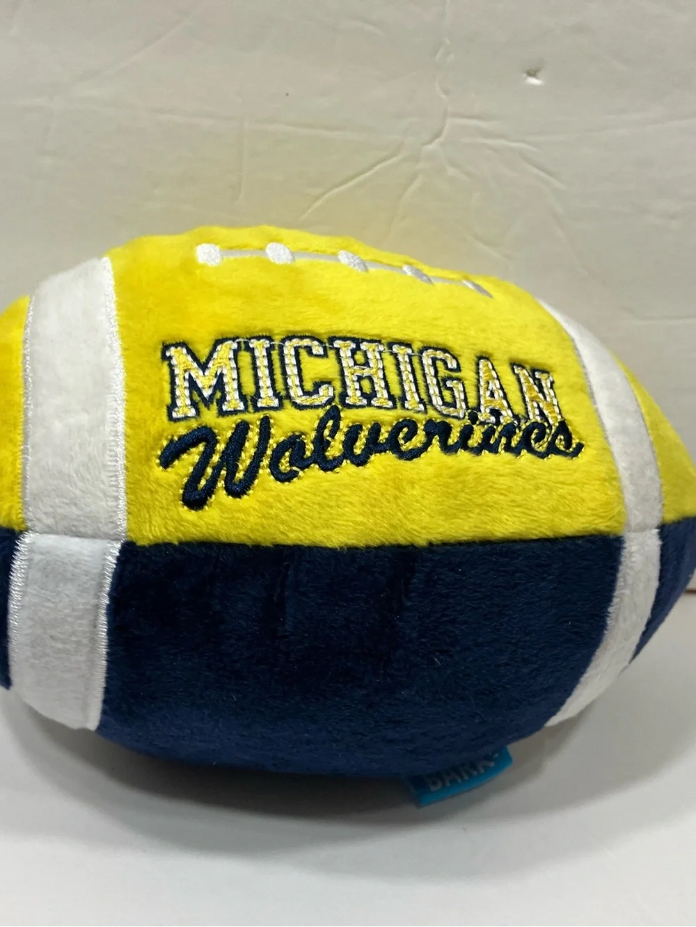 BARK Michigan Wolverines Fetchin' Football Dog Toy